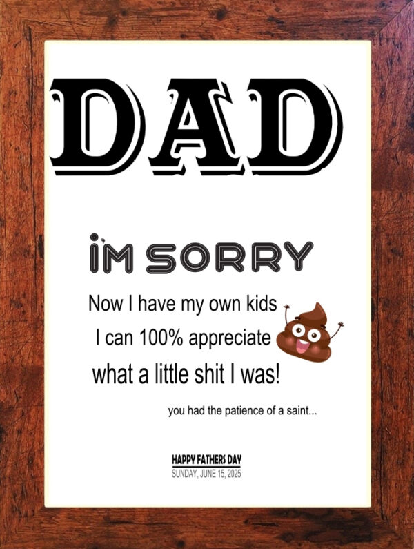 Picture Perfect - Fathers Day Print (C06)
